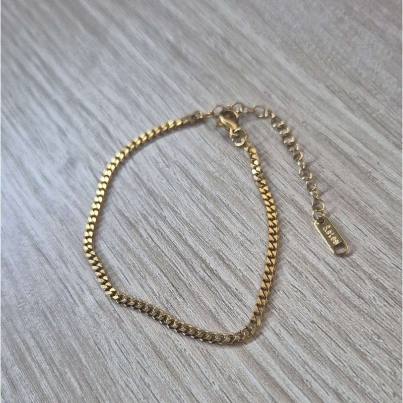 Pulsera eslabón plano