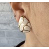 Pendientes concha blanco