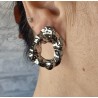 Pendientes circulo relieve