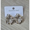 Pendientes circulo relieve