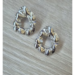 Pendientes circulo relieve