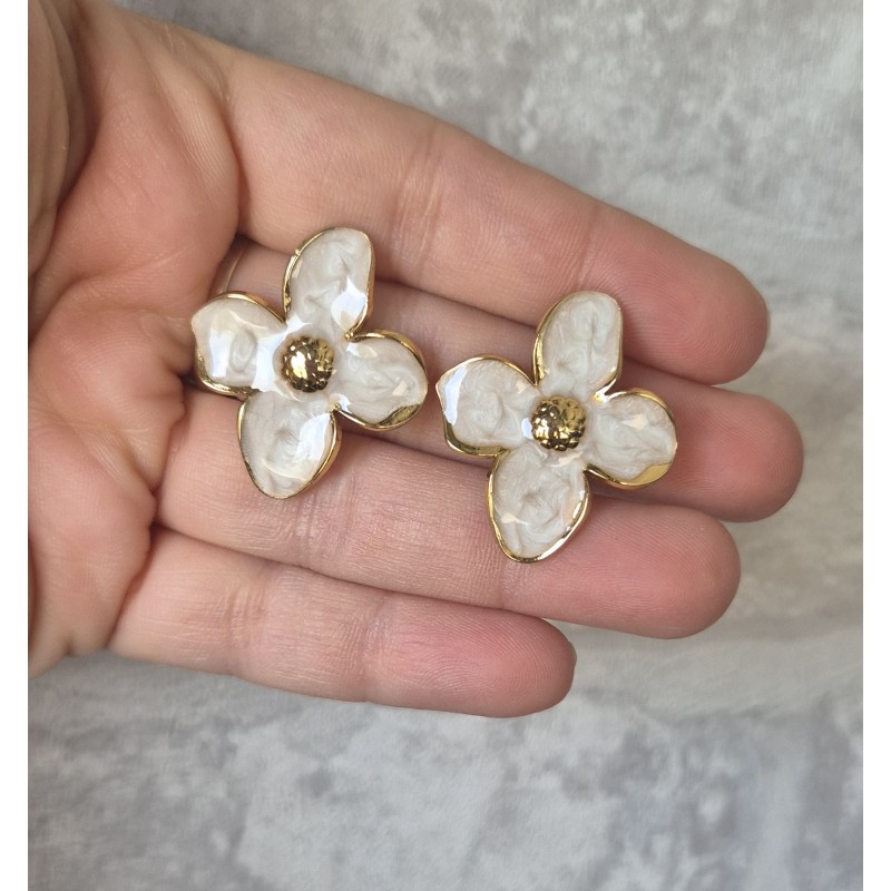 Pendientes flor