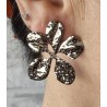 Pendientes flor grande