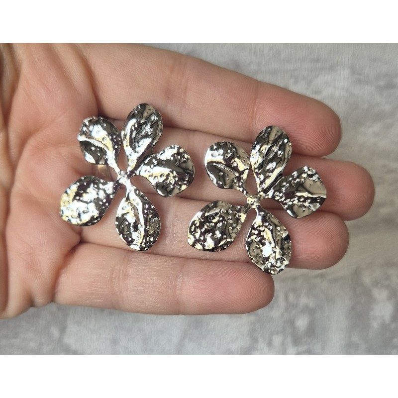Pendientes flor grande