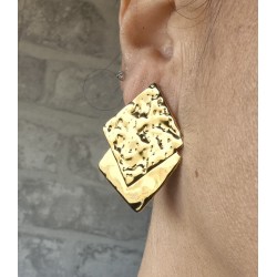 Pendientes doble cuadro