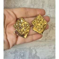 Pendientes doble cuadro