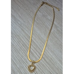 Collar plano corazón