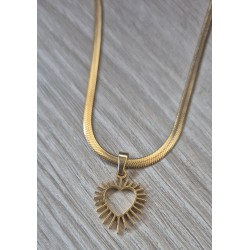 Collar plano corazón