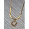 Collar plano corazón