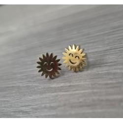 Pendientes sol sonriente