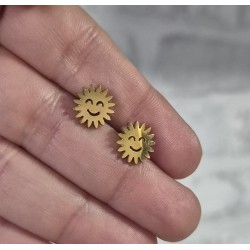 Pendientes sol sonriente