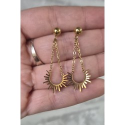 Pendientes sol cadena