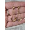 Pendientes sol cadena