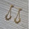 Pendientes sol cadena
