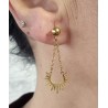 Pendientes sol cadena