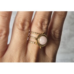 Anillo redondo piedra espejo