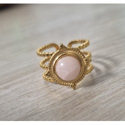 Anillo redondo piedra espejo