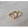 Anillo abierto gota rosa