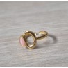 Anillo abierto gota rosa