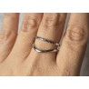 Anillo doble trenza