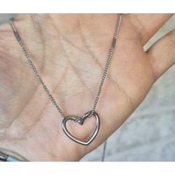 Collar amor cadena plana