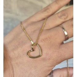 Collar amor cadena plana