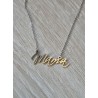 Collar letrero mama
