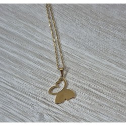 Collar silueta mariposa