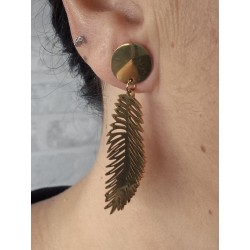 Pendientes hoja