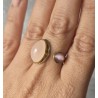Anillo doble piedra