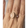 Anillo doble piedra