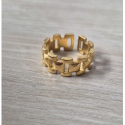 Anillo eslabón cuadrado
