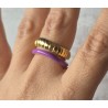 Anillo doble lila