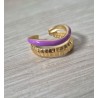 Anillo doble lila