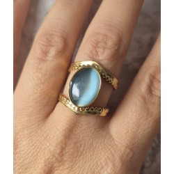 Anillo piedra mar