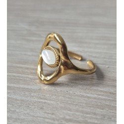 Anillo ovalado piedra