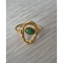 Anillo ovalado piedra