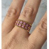 Anillo hoja morado