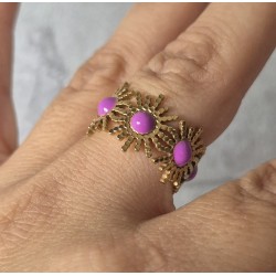 Anillo corona flores