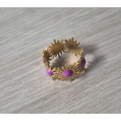 Anillo corona flores