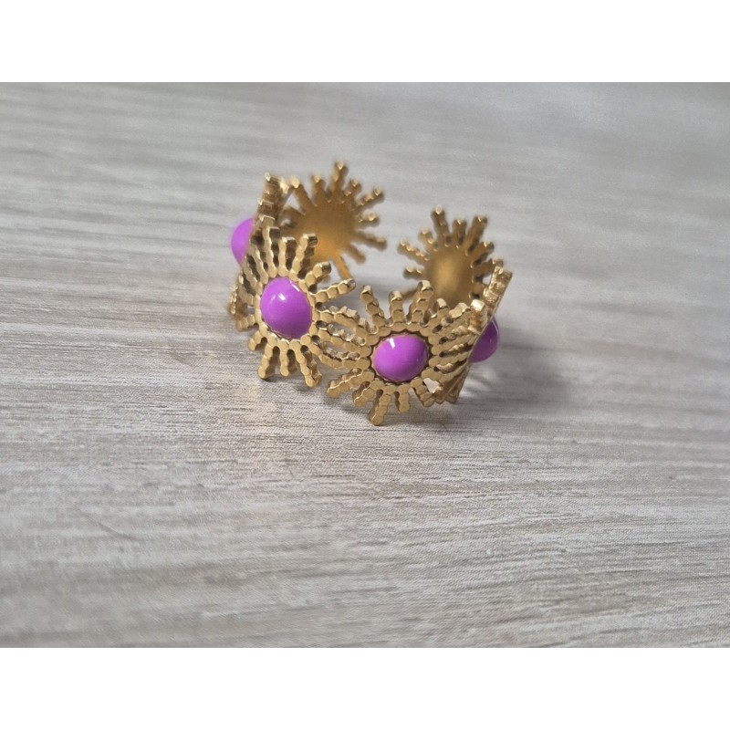 Anillo corona flores