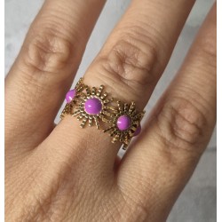 Anillo corona flores