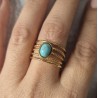 Anillo 4 turquesa
