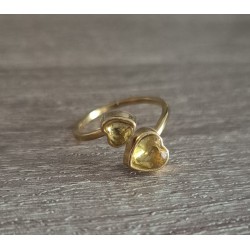 Anillo doble corazon