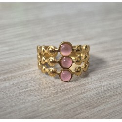 Anillo 3 rosa