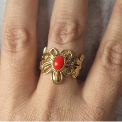 Anillo flor
