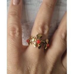 Anillo flor