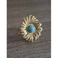 Anillo flor grande