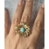 Anillo flor grande