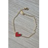 Pulsera corazón rojo